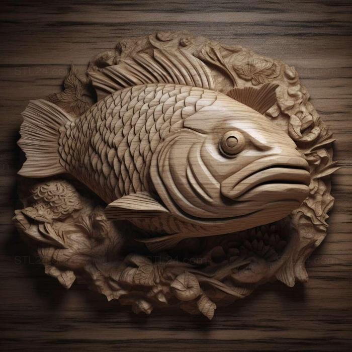 Nature and animals (st Shukin fish 3, NATURE_747) 3D models for cnc